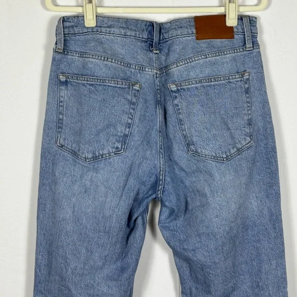 Lucky Brand Boyfriend Jeans Distressed Denim Flare Light Blue- Size 10 - Picture 7 of 9